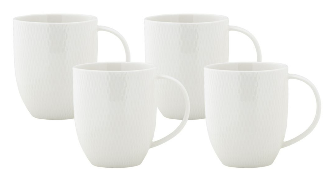 Maxwell and Williams Diamonds Coupe Mug 420ML - Set of 4